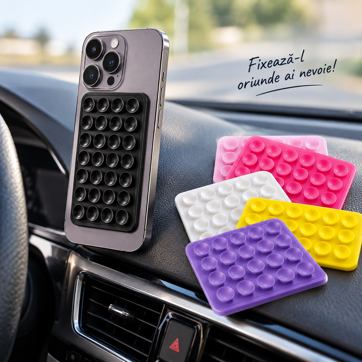 Ventuza de silicon pentru telefon
