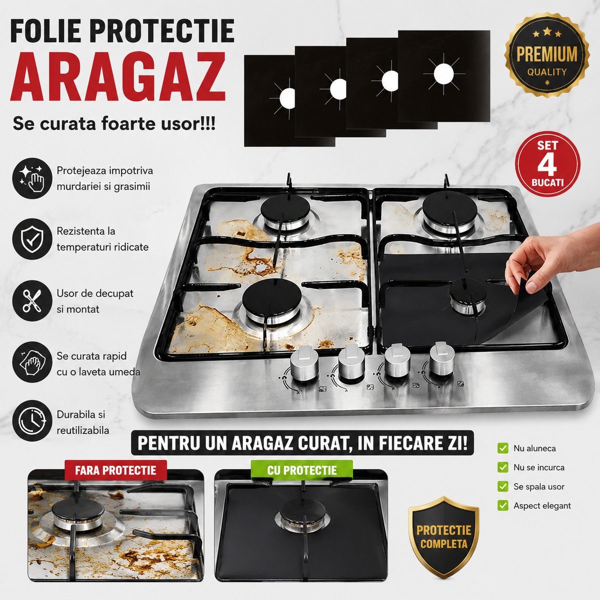 Folie protectie aragaz