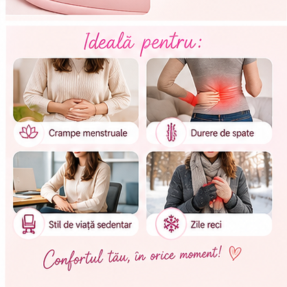 Centura abdominala cu incalzire si masaj